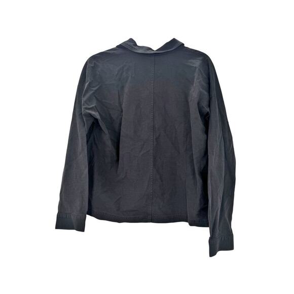 EILEEN FISHER Classic Collar Jacket Long Sleeve Black Size Small NWT - Picture 4 of 12